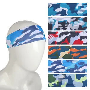 6Pcs Breathable Sports Sweatbands for Kids - Ages 4-10 Boys Girls Sweat Wicking Non Slip Elastic Hairbands, Athletic Headbands Accessories Gifts for Football Soccer Basketball Baseball Dance