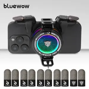 BlueWow Magnetic & Clip-On Phone Cooler RGB Lights Semiconductor TEC Cooling for iPhone Samsung Gamers CODM PUBG Mobile Freefire 3-Speed Smart Cooling with Stealth Frost Polar Modes