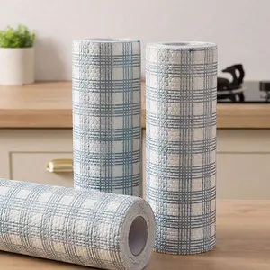 Soft Kitchen Towel Roll, Disposable Paper Towels, Reusable Wet Dry Cloth, Oil-Proof Cleaning Tool, Grid Pattern Washable, Outdoor Camping, Grid Pattern Design, Outdoor Ready, Reusable Cloths, Wipes