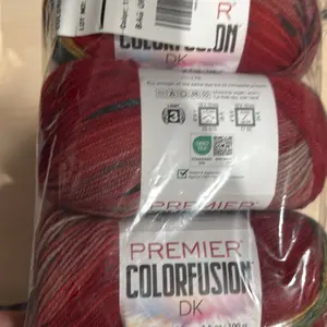 3 skeins premier colorfusion. Dk - vintage