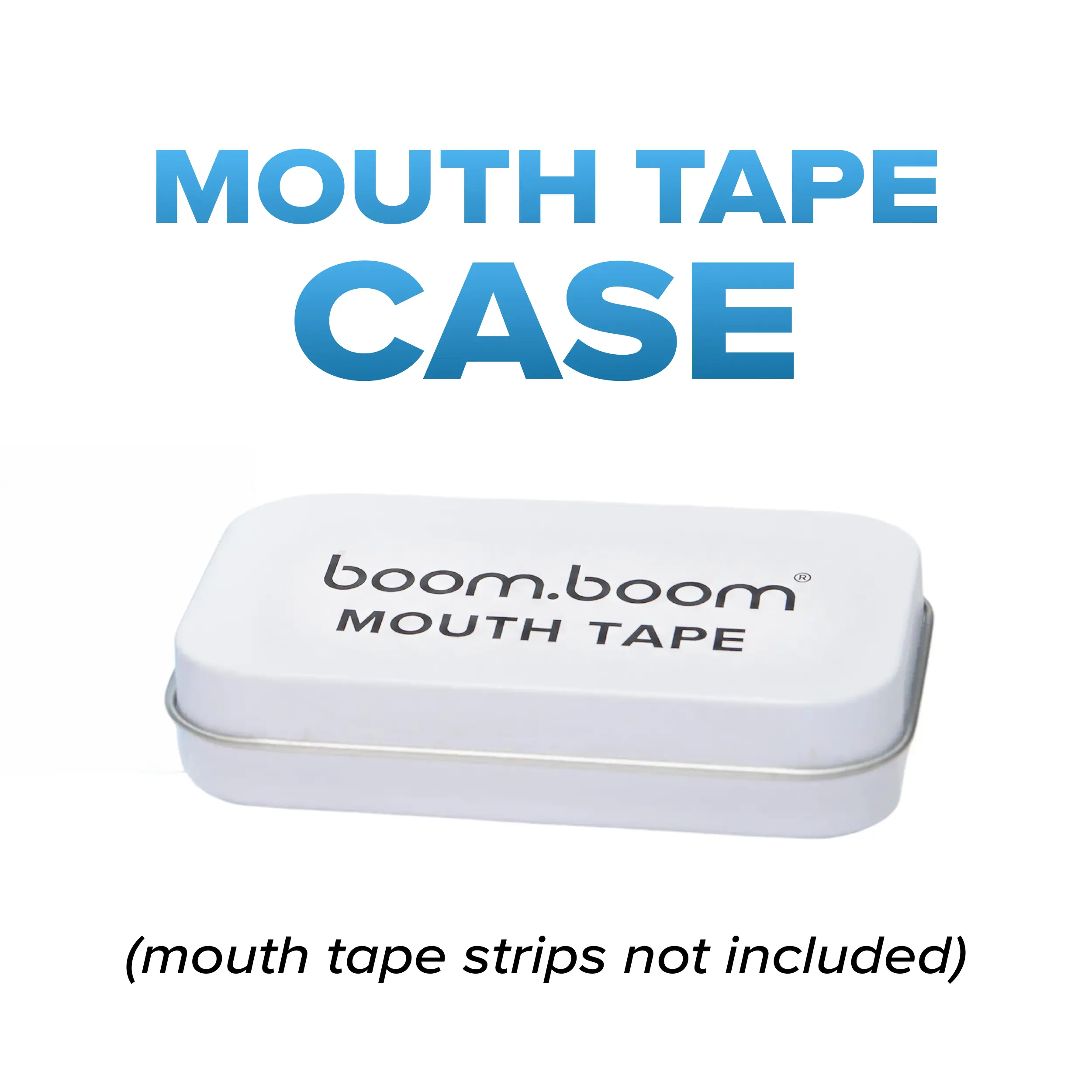 BoomBoom Mouth Tape Case(Case only) : Stores a Full-Month of Tape | Perfect for Travel or Home