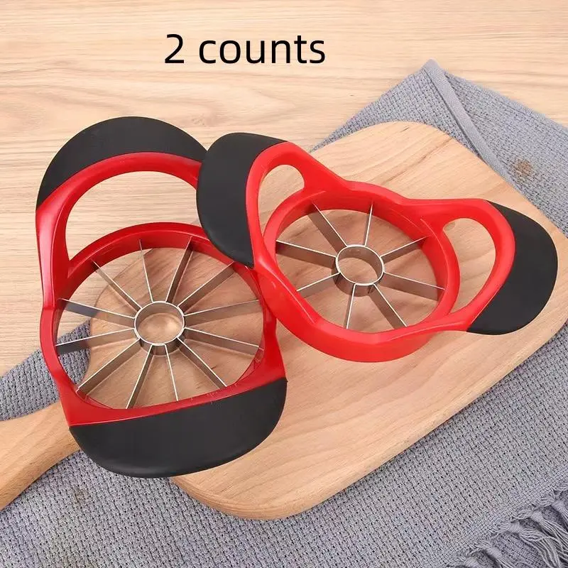 Stainless Steel Apple Slicer Corer, 2 Counts/set Manual Effortless Apple Cutter, Fruit & Vegetable Cutter for Home Kitchen Dining Room