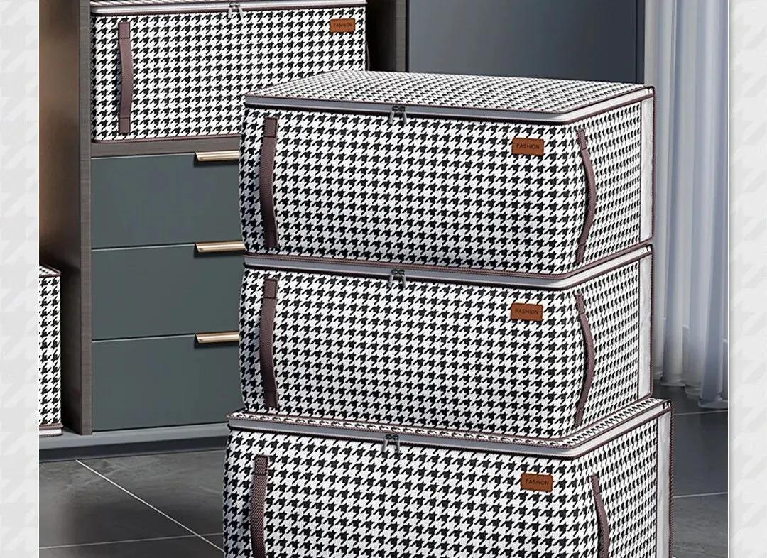 Thickened Non-woven Quilt Storage Bag For Household High-capacity Clothing Clothes Packaging Bag Organizing Luggage Bag