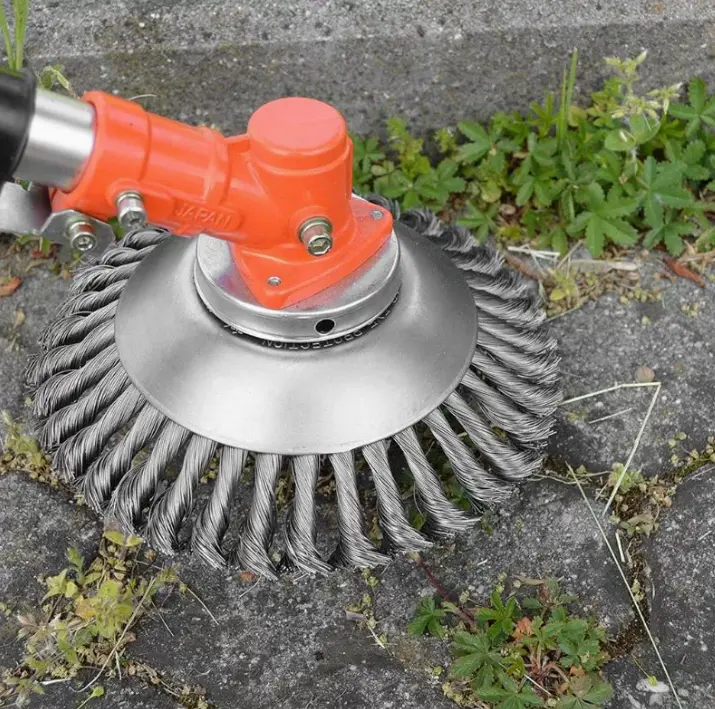 Heavy-Duty 7-Inch Metal Trimming Blade with Sharp Blades & Adjustable Guard - Compatible with Electric Weed Cutters (2-Stroke Engines/Lawn Mowers) - Durable Construction for Lawn, Garden, Driveway, Commercial/Residential Use