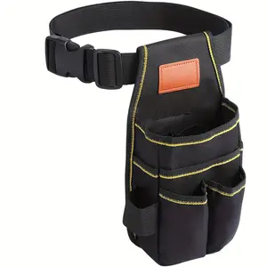 1pc multifunctional hardware tool kit with belt, small tool bag, Tool bag organizer, industrial grade thick and wear-resistant Oxford cloth, with 12 storage ports, very suitable for electricians, mechanics, carpenters