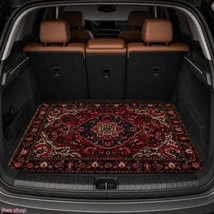 2026 New Universal Car Trunk Mat Stylish Polyester Fiber Cargo Liner Car Interior Accessory Suitable for All Vehicle Types Easy to Clean Durable Protection Hot Trendy Auto Gadget Daily Driving