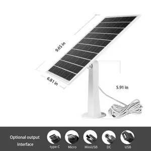 Solar Panel Kit 8W 5V, Solar Battery Charger Maintainer + Upgrade Controller + Adjustable Mount Bracket for Boat Car RV Motorcycle Marine Automotive Outdoorfun dealsforyou