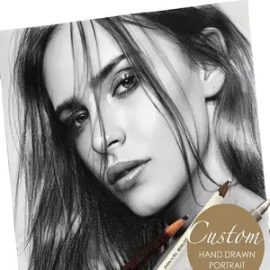 Graphite pencil portrait, colored pencil portrait, drawing portrait from photo, family portrait, unique gift idea for mom, father, wife, husband, children and other, Gift birthday , Special