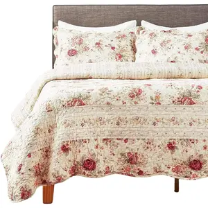 Greenland Home Antique Rose 100% Cotton Heirloom-Quality Set, 2-Piece Twin/XL, Ecru