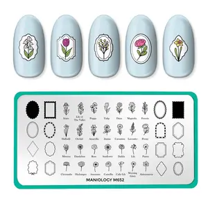 Floral Moments (M652) - Nail Stamping Plate Floral Moments (M652) - Nail Stamping Plate