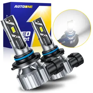AUTOONE 9005/HB3 Bulbs Headlight Lights, 60W Super Bright 6000K Cool White, 1:1 Design Easy Install, For Toyota Honda Ford Ram Chevy Mazda GMC, Plug and Play, LED Car Lights, E3 Series Pack of 2