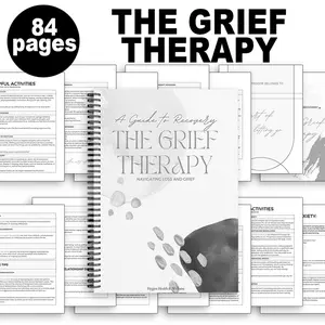 84-Page Recovery Companion for Navigating Loss - A Compassionate Planner Notebook Featuring Step-by-Step Exercises, Anxiety Management Tools & Reflection Prompts