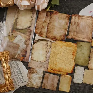 Vintage Pattern Sticker, 45pcs/pack Retro Series Stickers, Stickers for DIY Scrapbooking & Diary