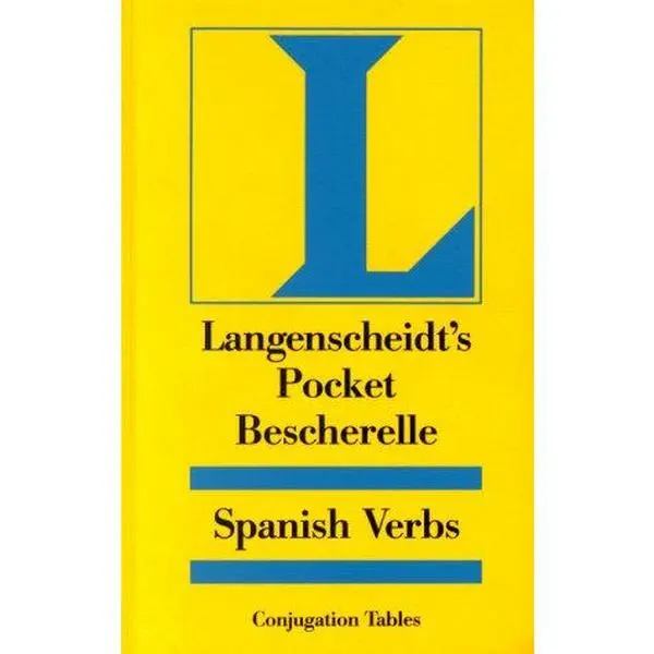 Used Langenscheidt Pub Inc Pocket Bescherelle Spanish Verbs Paper Book - Good Soft Cover Guide with Conjugation Tables for Language Students, 0.55lbs, 287pp, English Language