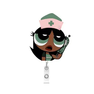 NRSBAE | POWERPUFF GIRL Badge Reel - Medication Cutie