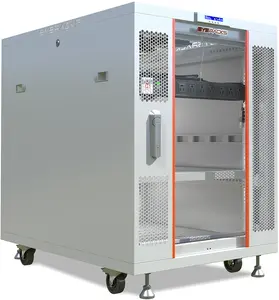 SYSRACKS 18U Floor Standing Gray Server Rack Cabinet with Locking for Electronics, Audio, Video, and Data Racks, 35-Inch Depth 18.6.9 G computer  led