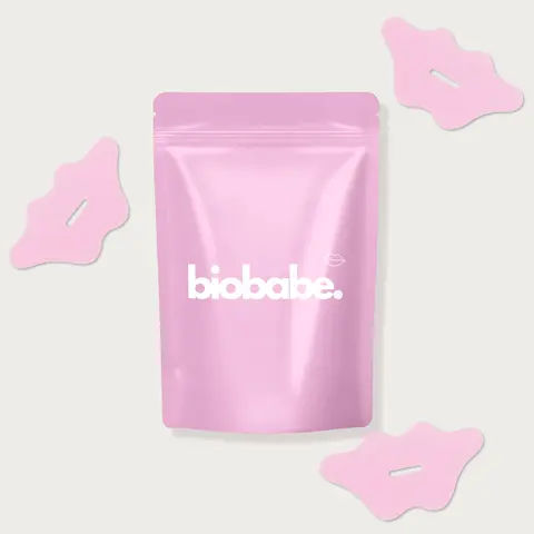 BioBabe Mouth Tape for Effective Sleep - 30 Day Supply - Gentle Adhesion, Breathable Material, Comfort Skincare, Gentle Sports Tape