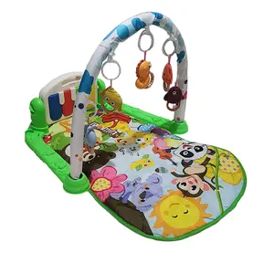 Paaqq Wild Panda Multi-Function Piano 2 in 1 Play Mat for Kids Ages 0 to 2 with 5 Rattles & Piano for Motor Skills Development - Sensory Board