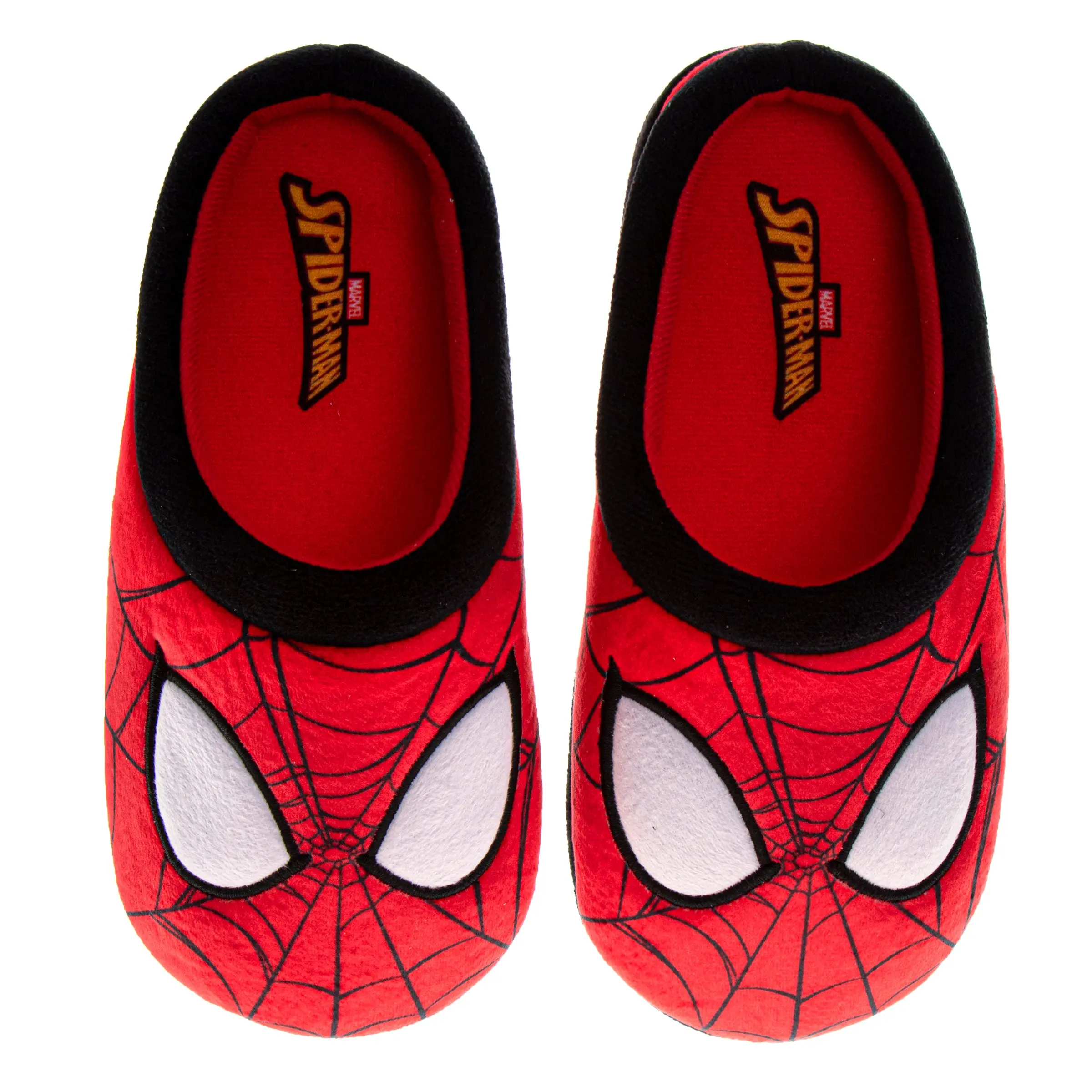 Spider-Man Men's Slippers Plush, and Fun House Shoes (Adult)