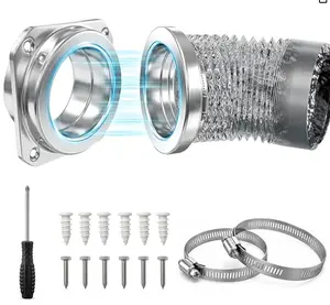 Magnetic Dryer Vent Coupling Kit DV180 with Quick Connect & Airtight Seal Dryer Vent Hose, Magnetic Dryer Vent Coupling Kit