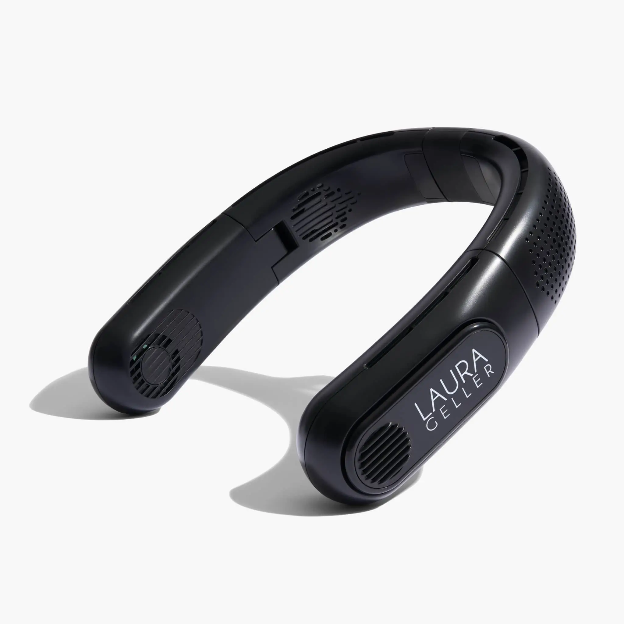 Laura Geller FlashProof Cooling Neck Fan Hands-Free Portable Personal Air Circulator with Adjustable Speeds for On-The-Go Relief