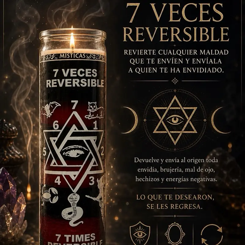 7 veces reversible Candle