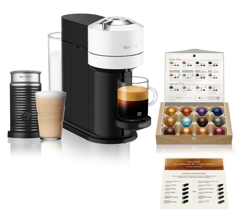 Nespresso Vertuo Next Coffee Machine with Milk Frother - QVC Nespresso Vertuo Next Coffee Machine with Milk Frother - QVC