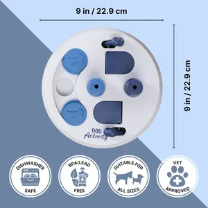 Dog Activity Flip Board Strategy Game, Level 2 Dog Puzzle Toy, Treat Dispenser