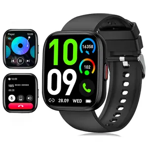 2025 Smart Watches for Men Women Fashion Smartwatch for Smartphone 1.85'' HD Screen Digital Watch with Wireless Call Music Playback 100+ Sports Modes