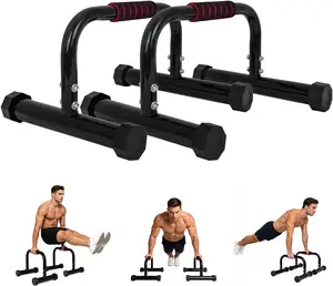 2-in-1 Heavy-Duty Adjustable Dip Station for Home Gym, Bodyweight Training Bars with 1,200 lb Weight Capacity, 9 Height Settings, Ultra-Stable Base with Non-Slip Pads, Versatile Full-Body Exercise Equipment