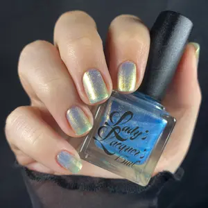 I Wish I Hated You - Blue Nail Polish Gold Shimmer Silver Glitter | Vegan | Cruelty Free | 21-Free