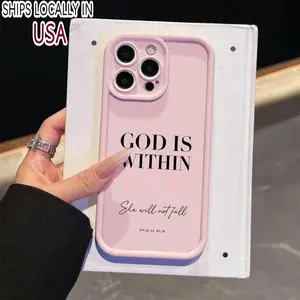Letter Pattern Phone Case, Anti-drop Cellphone Protective Case, Total Protective Shockproof Mobile Phone Cover for iPhone