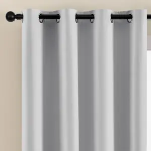 Blackout Curtains with Inner Lining, Noise-Reducing Drapes for Bedroom Balcony Patio, Thickened Thermal Insulation Window Coverings, Privacy Grommet Curtains