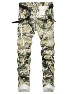 Men's Skinny Stretch Jeans, Slim Fit Stacked Jeans Men, Distressed Ripped Jeans Pants Fashion Skinny Jeans For Men