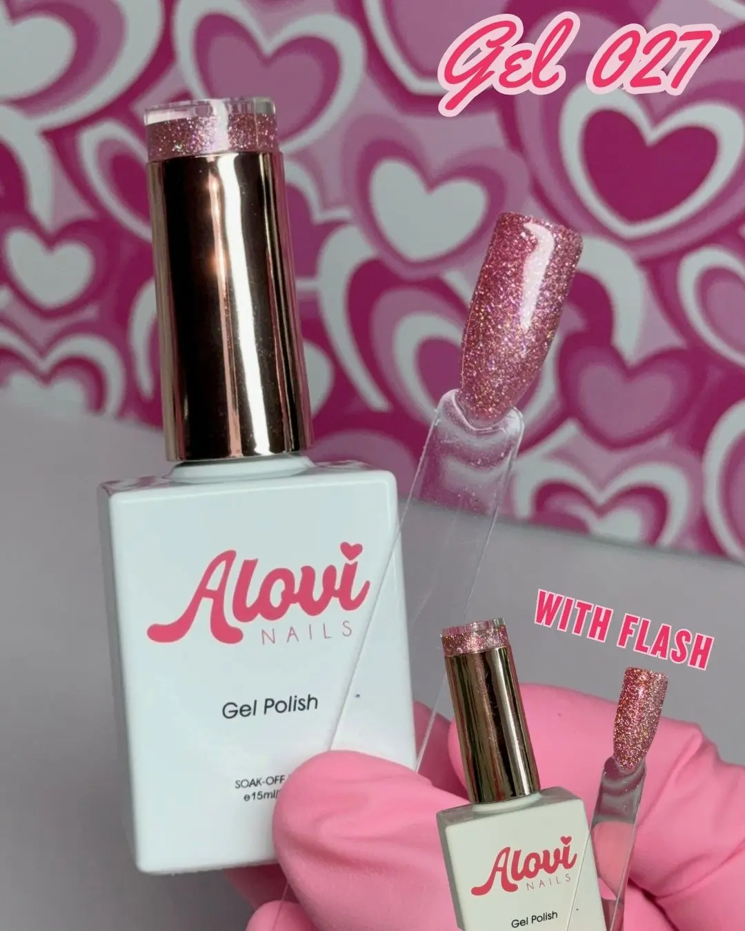 Alovi Nails Gel Polish 027 - Cat Eye Flash Glitter