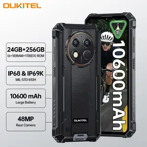 OUKITEL G1 Rugged Smartphone Unlocked - 24+256GB/1TB Android 14 Rugged Cellphones, 6.52” HD Display IP68/IP69K 10600mAh Battery 48MP Rear Camera Waterproof Phone, Fingerprint/Dual Sim/NFC 2025 armor Expandable Gps TikTokShopBlackFriday