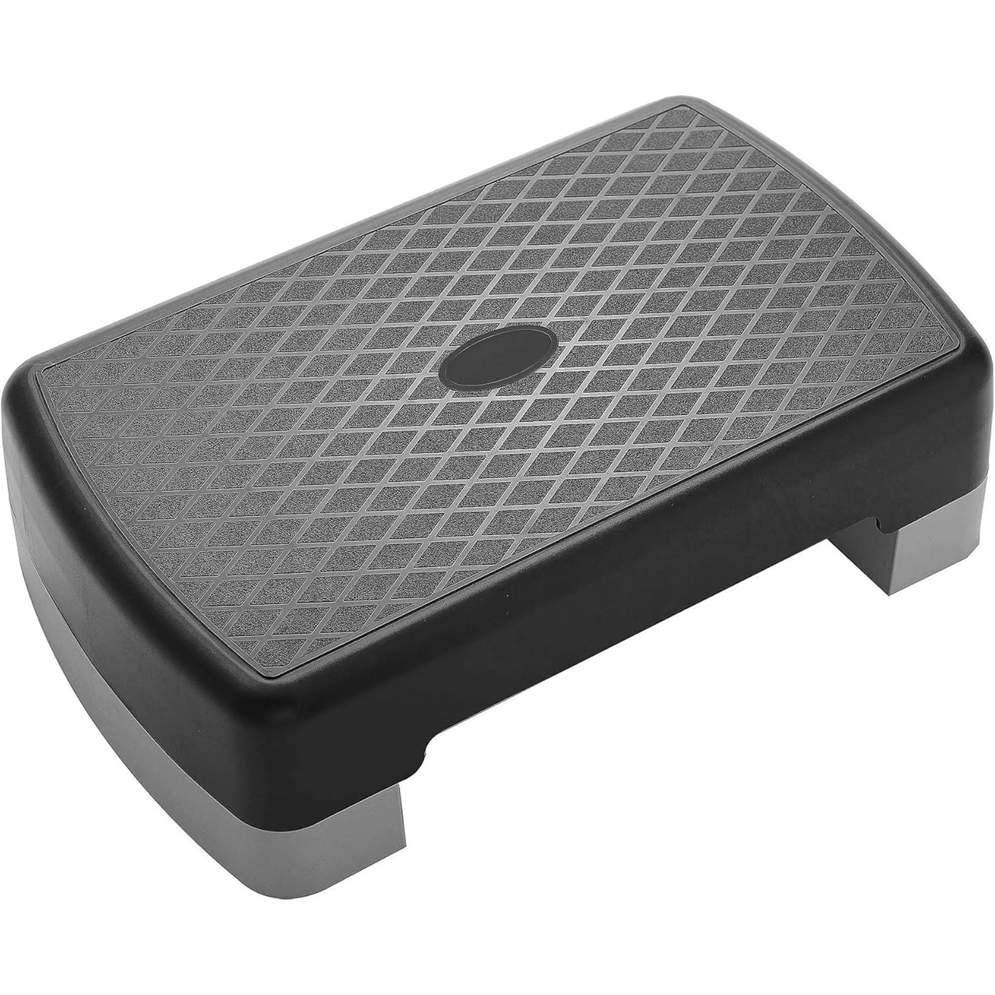 Fitvids 18" Workout Aerobic Stepper Platform with Adjustable Risers, Black/Gray Fitvids 18" Workout Aerobic Stepper Platform with Adjustable Risers, Black/Gray