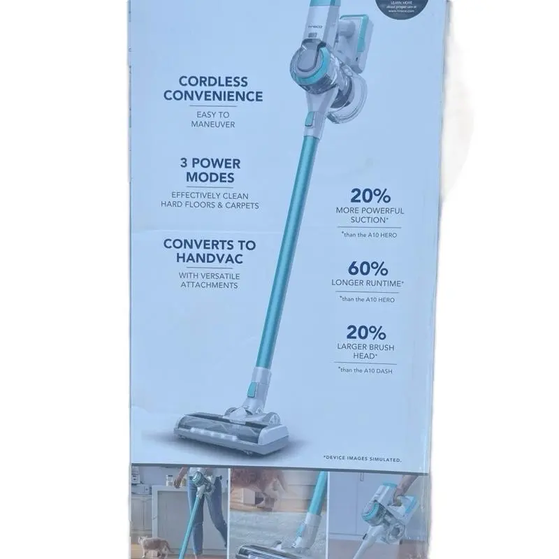 Tineco Pwrhero11 450W Motor Multi-Tasker Power Brush with LED Lights Convenient Wall Mount to Store and Charge Converts to Handheld Vacuum 120W Powerful Suction Ultra Quiet 4-Stage Heap Filtration