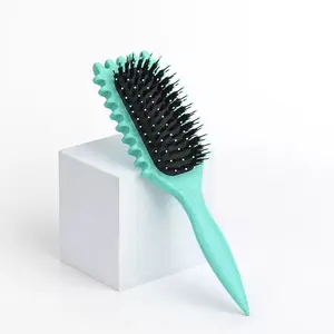 1pc Curling Hair Brush, Curved Brush, Suitable For Styling, Shaping And Setting Curly Hair, For Both Men And Women, Can Be Used On Dry Or Wet Hair