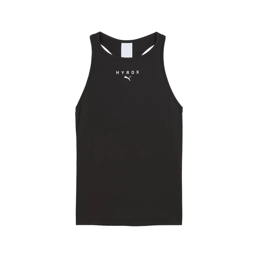 PUMA Womens X Hyrox Racerback Crew Neck Athletic Tank Running, Training Casual - Black
