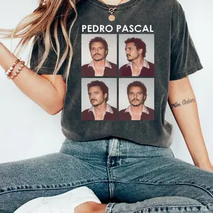 [Sale Up To 50%] Pedro Pascal Meme Photo Shirt, Pedro Pascal Daddy Vintage Tee, Pedro Pascal 90s Tee, Pedro Pascal Fans Gift, Pedro Pascal Tribute Celebrity