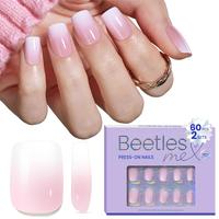 60 Pcs Short Square Ombre Nails