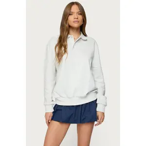 Edikted Women's Scholar Oversized Polo Sweatshirt