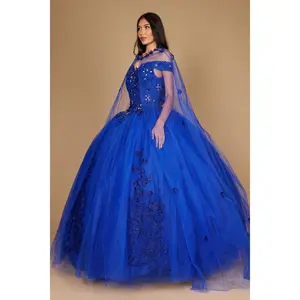 Dylan & Davids Long Off Shoulder Quinceanera Ball Gown