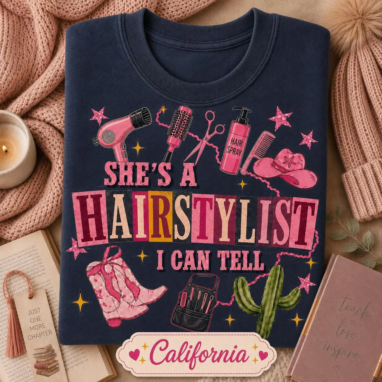 She's a Hairstylist Shirt, Funny Hairstylist Tee, Hairdresser Gift, Hair Stylist Shirt, Cosmetologist Gift, Beauty Salon Shirt, Stylist Gift