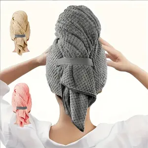 Large Microfiber Hair Towel for Women, Super Absorbent & Quick-Dry Design, Ideal for Both Long & Short Hair Care at Home, Hair Drying Towel