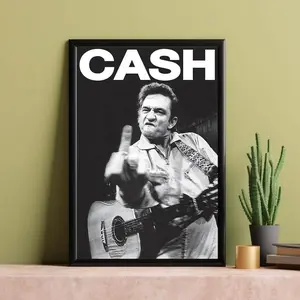 [SALE UP TO 50% - UNFRAMED] Johnny Cash - Cash Poster - Music Fan Collectibles - Vintage Music Poster - Home Decor - Wall Art