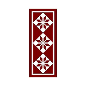 Red Star Table Runner Quilt Pattern -Measures 23" x 57" Quilt Woman