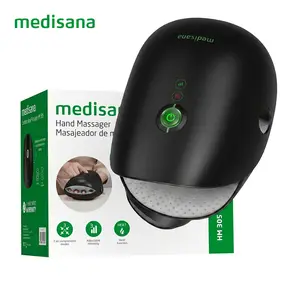 Medisana Hand Massager with Heat and Compression, Cordless Hand Massager for Arthritis and Carpal Tunnel Relief, Knuckle Stretching Massage, Birthday Christmas for Men Women Dad Mom-Black【2 Year Warranty】 wrist pain