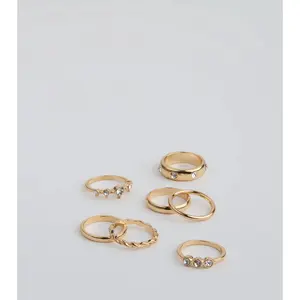Glam Tempo Seven Piece Ring Set